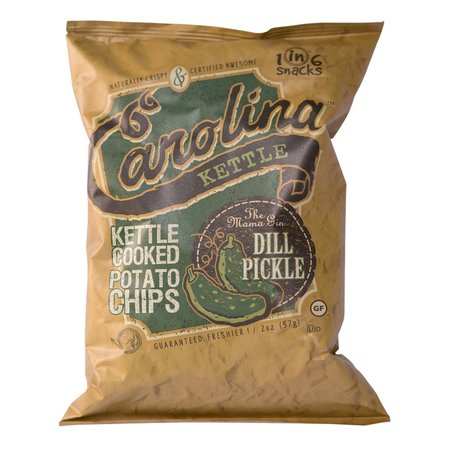 1 IN 6 SNACKS Carolina Dill Pickle Potato Chips 2 oz Bagged 10604